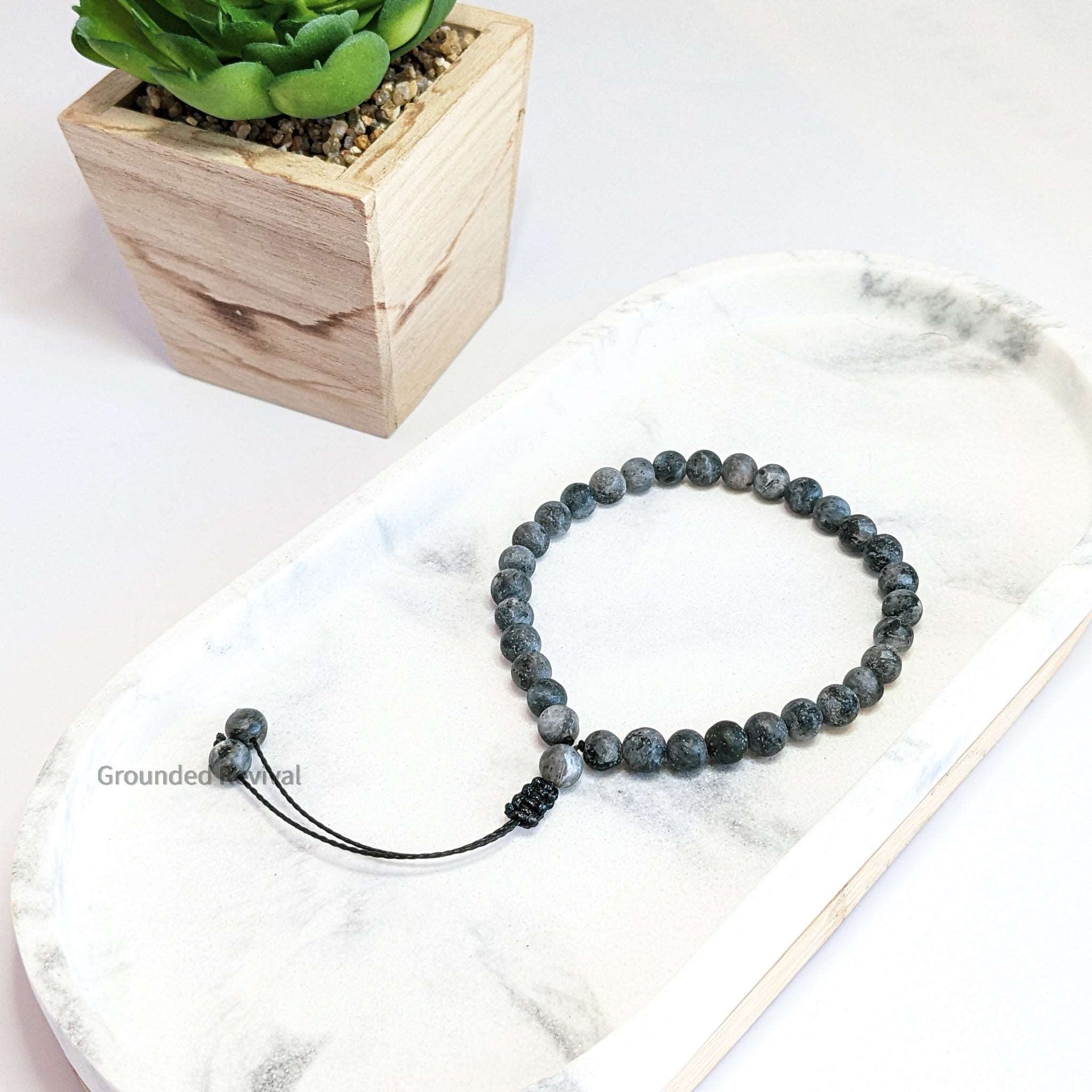 Labradorite Tasbih Bracelet | Men's Misbaha - 33 Beads, 6mm