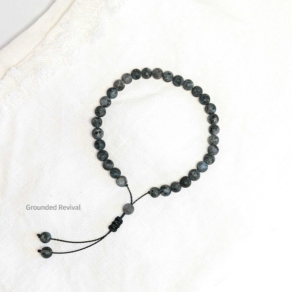 Labradorite Tasbih Bracelet | Men's Misbaha - 33 Beads, 6mm