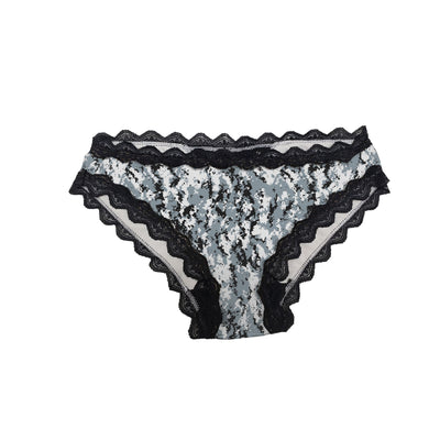 Women's Camo Lace Panty - Envision Black Hunting Underwear - Wilderness Dreams