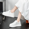 Lace Up Contrast Round Toe Platform Sneakers