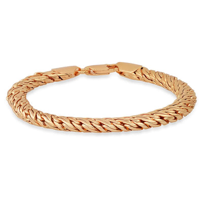 Ladies 18k Gold Plated Brass Wheat Bracelet
