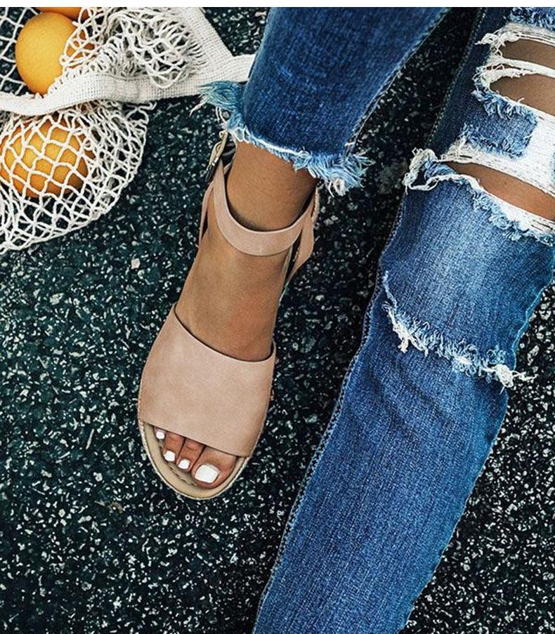 Ladies Elegant Leopard Shoes For Women High Heels Sandals Summer Flip Flop Platform Sandals High Platform Sandals Thick Bottom Belt Buckle Shoes Adjustable Strap Sandals