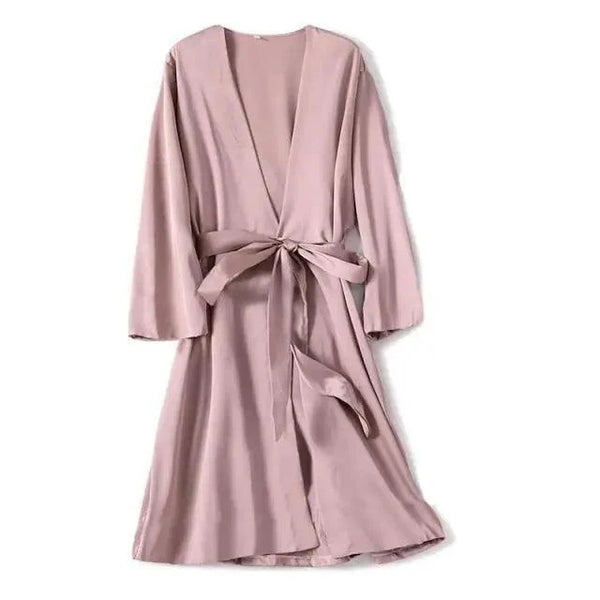 Ladies Fashion Red Soft Short Sleepwear For Women Trendy Women's Comfortable V Neck Bathrobe  Bridesmaid Bride Party Robes