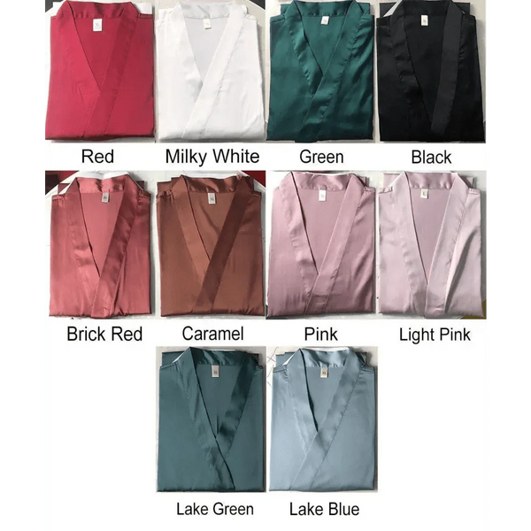 Ladies Fashion Red Soft Short Sleepwear For Women Trendy Women's Comfortable V Neck Bathrobe  Bridesmaid Bride Party Robes