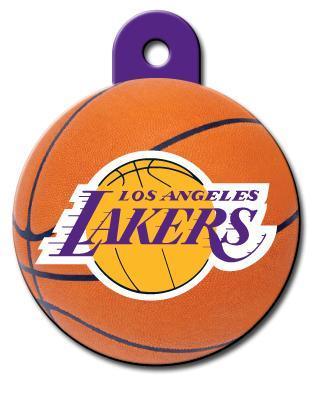 Los Angeles Lakers NBA Pet ID Tag - Large Circle - Gifts for You 'n Me