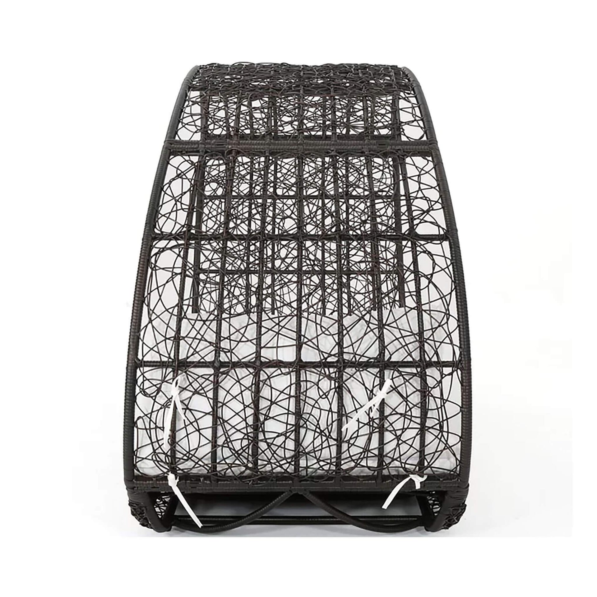 Large 2-Person Abigal Outdoor Wicker Daybed With Aluminum Frame And Cushions (SAK23942)