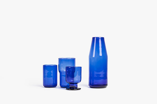 Large Handmade blown Glass, Set of 2