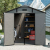 Large Plastic Lockable Resin Outdoor Storage Shed With Window And Floor (SAK25870)