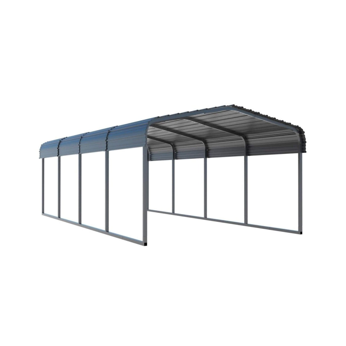 [12X20FT] Premium Modern Heavy-Duty Outdoor Alloy Steel Carport Canopy (SAK91486)