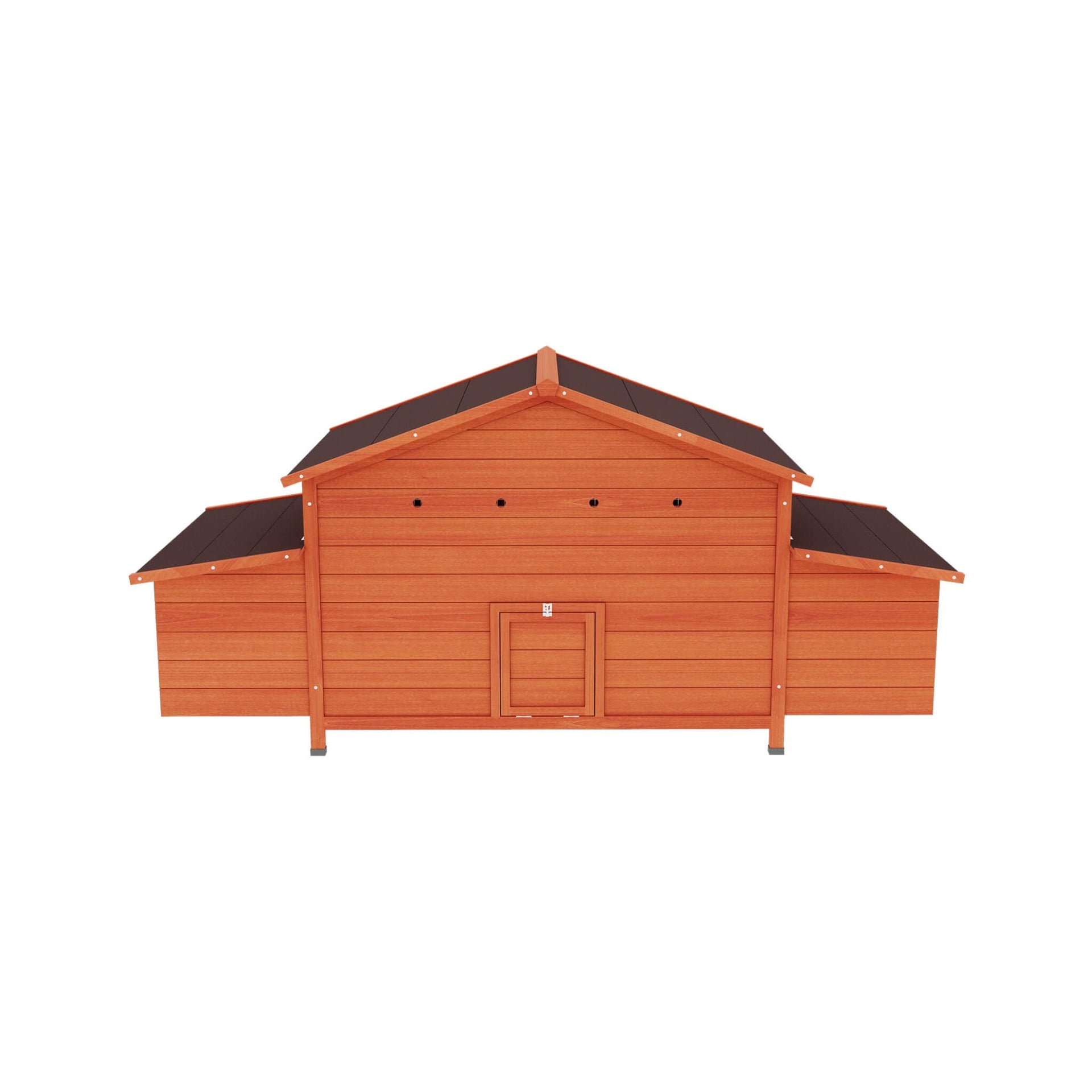 Large 44-Inch Premium Outdoor Spacious Wooden Chicken Coop With Two-Sides Nesting Boxes (SAK21875)