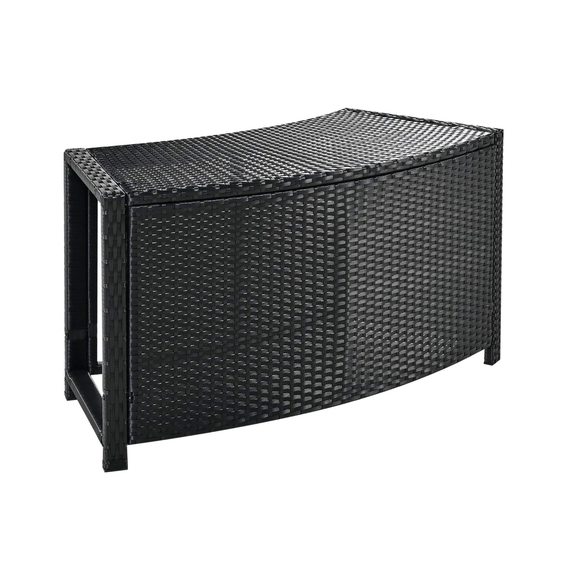 Large Premium Surround Spa Patio Rattan Sofa Set With Storage Compartments And Cushions (SAK75629)