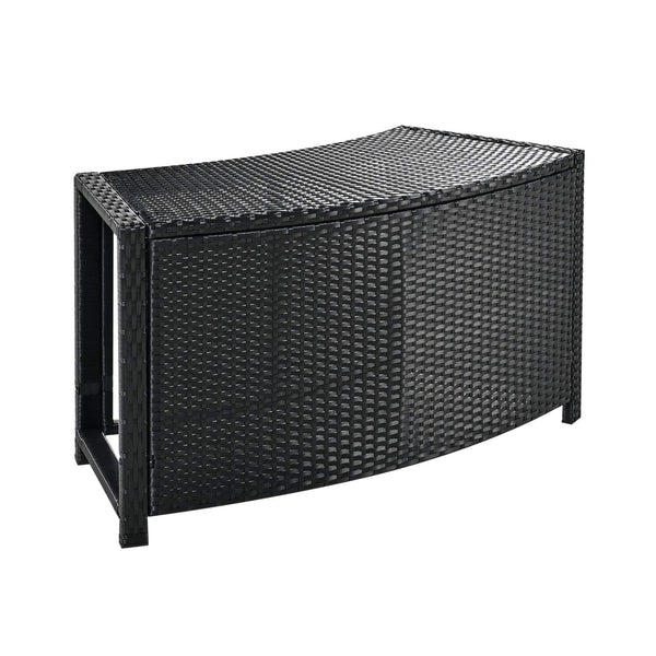 Large Premium Surround Spa Patio Rattan Sofa Set With Storage Compartments And Cushions (SAK75629)