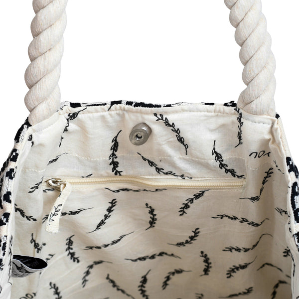 Large Shopper Tote Dainik Rice Love