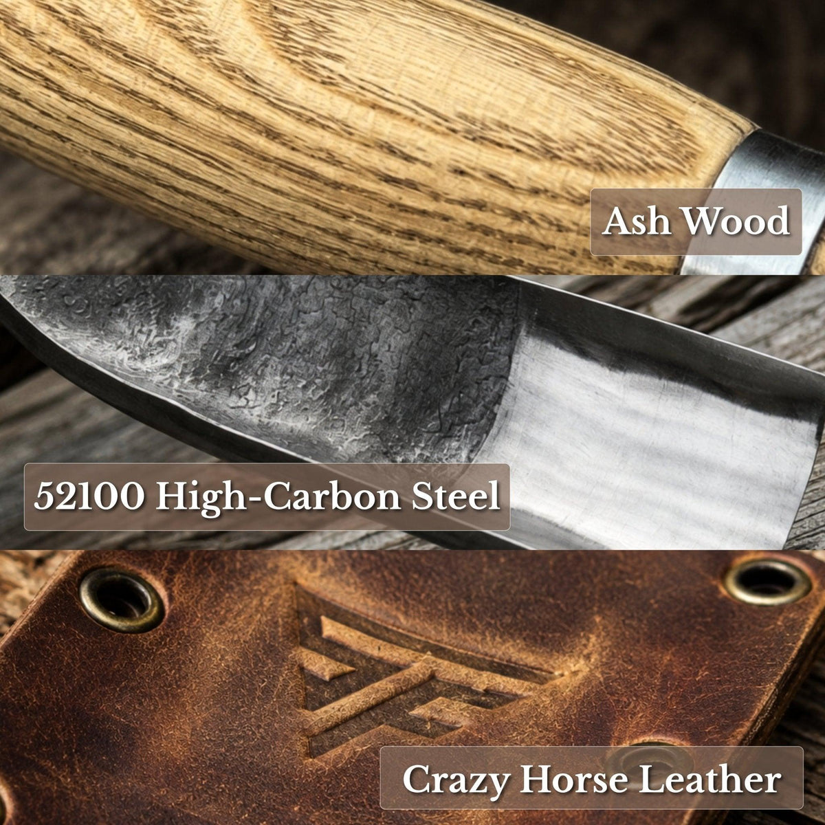 Large Straight Gouge (Rounded Chisel), 10 - 45 mm (0.4 - 1.8 inches)