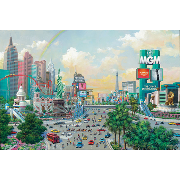 Alexander Chen - Las Vegas Afternoon - The Strip (FB) (UNFRAMED)
