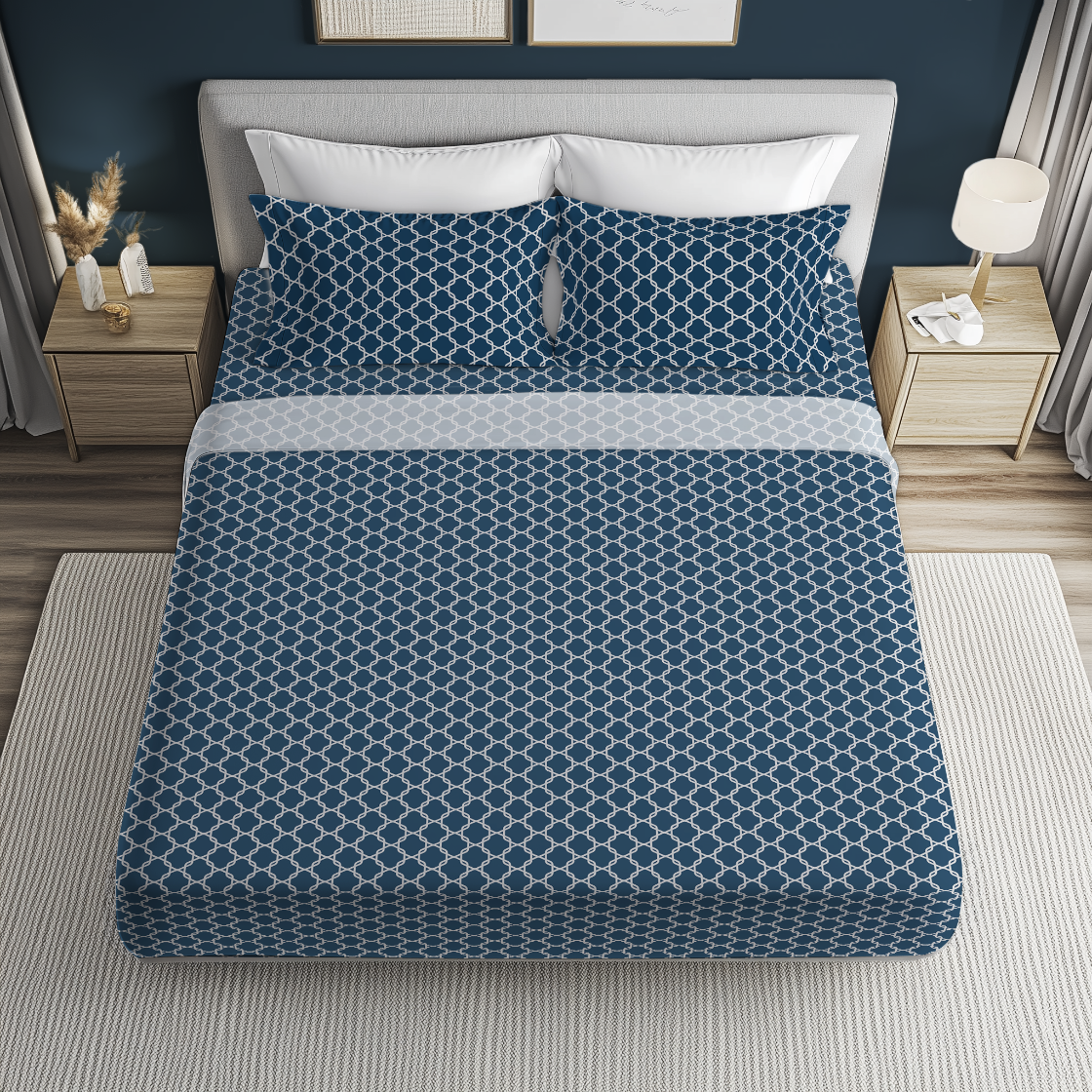 Cotton Blend Sheet Set | Lattice (Spring Romance Collection)