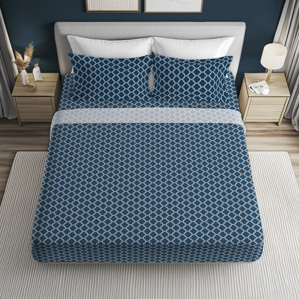 Cotton Blend Sheet Set | Lattice (Spring Romance Collection)