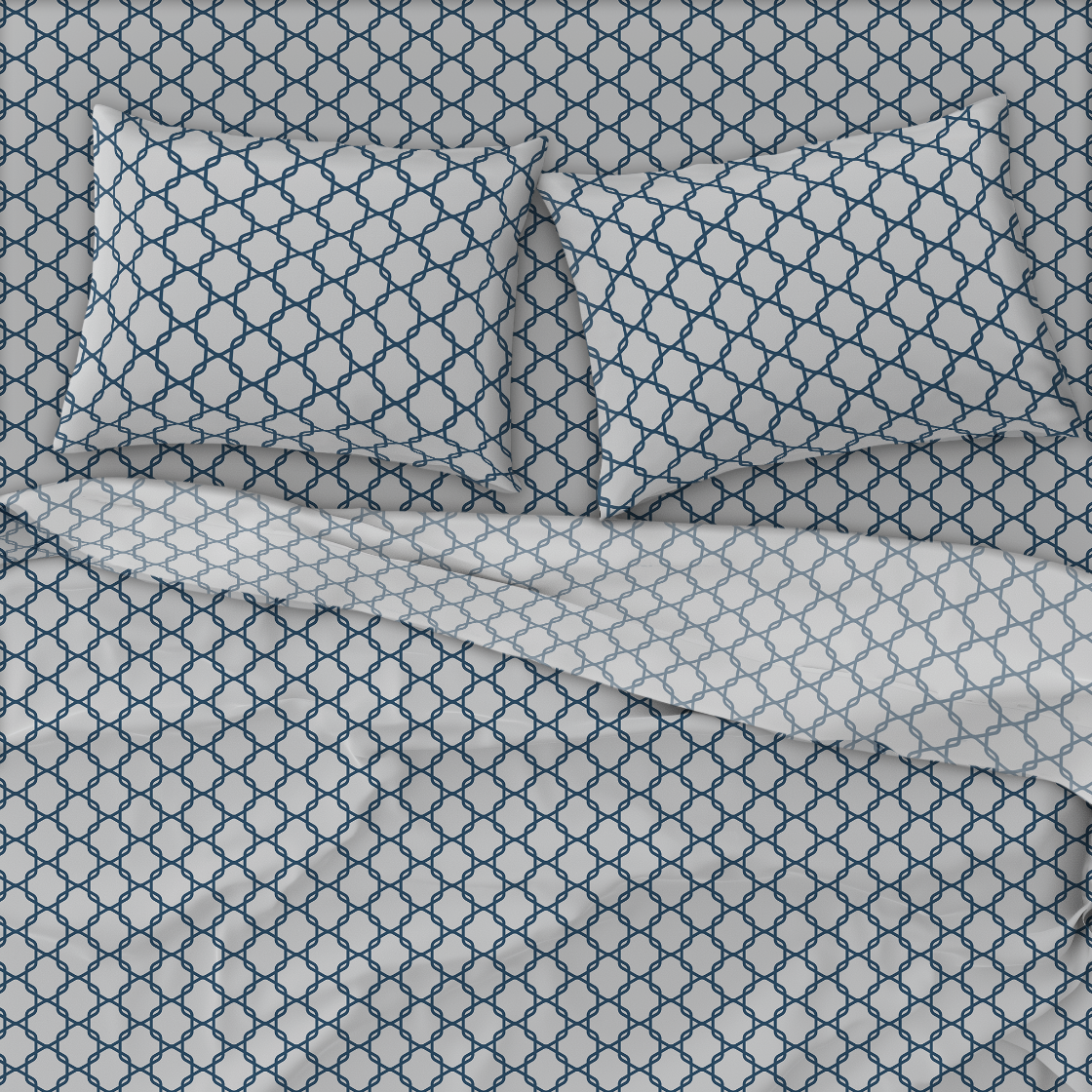 Cotton Blend Sheet Set | Lattice (Spring Romance Collection)