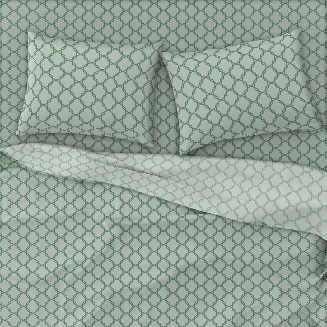 Cotton Blend Sheet Set | Lattice (Spring Romance Collection)