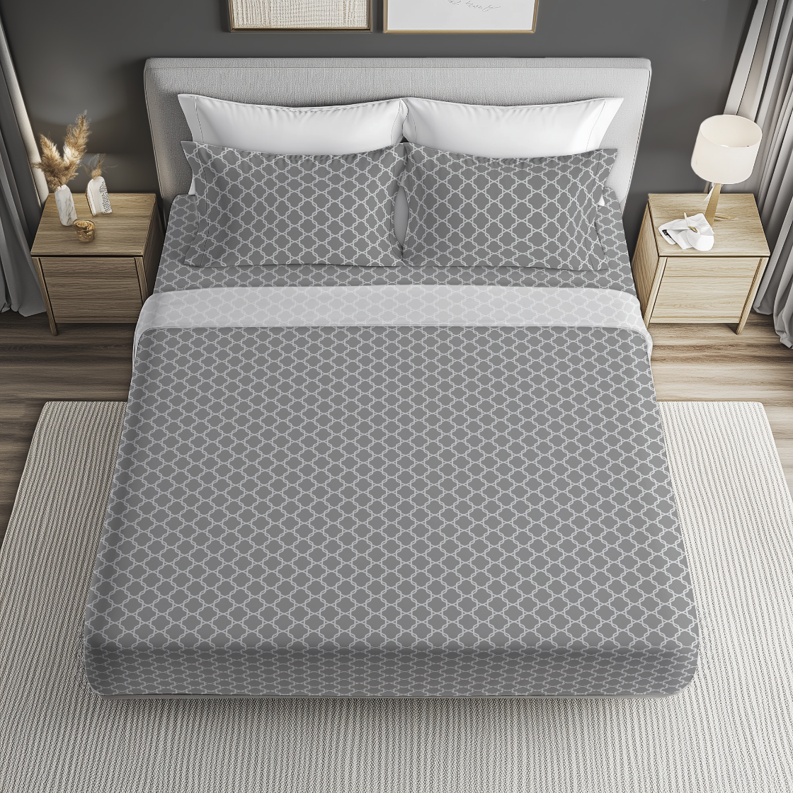 Cotton Blend Sheet Set | Lattice (Spring Romance Collection)