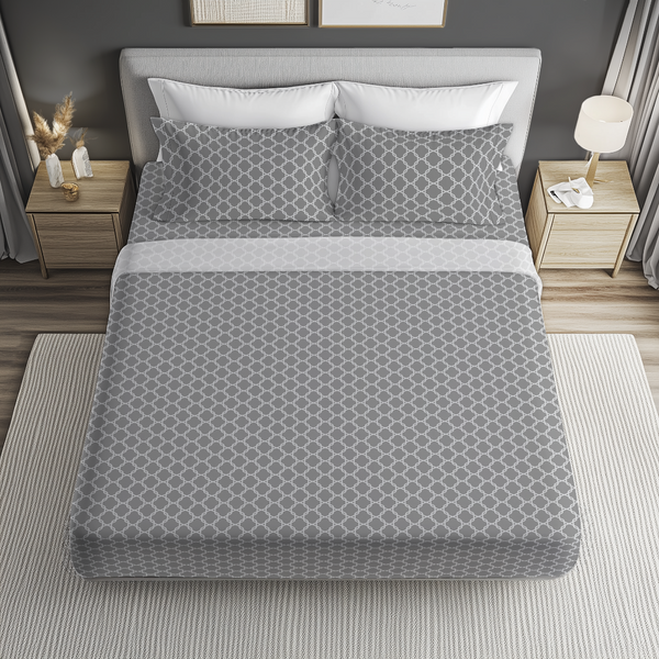 Cotton Blend Sheet Set | Lattice (Spring Romance Collection)