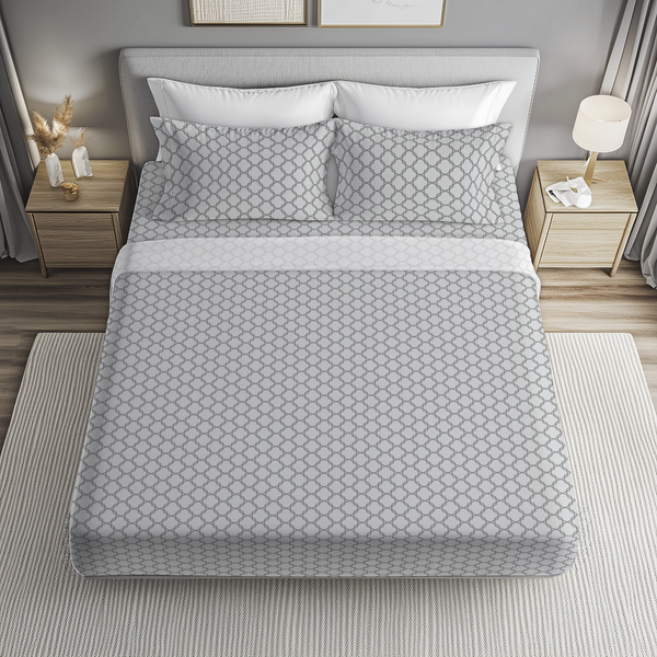 Cotton Blend Sheet Set | Lattice (Spring Romance Collection)