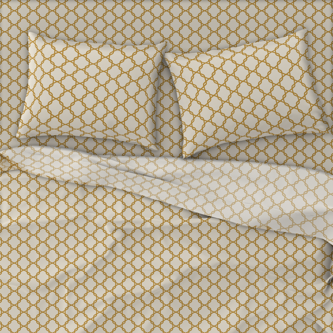 Cotton Blend Sheet Set | Lattice (Spring Romance Collection)