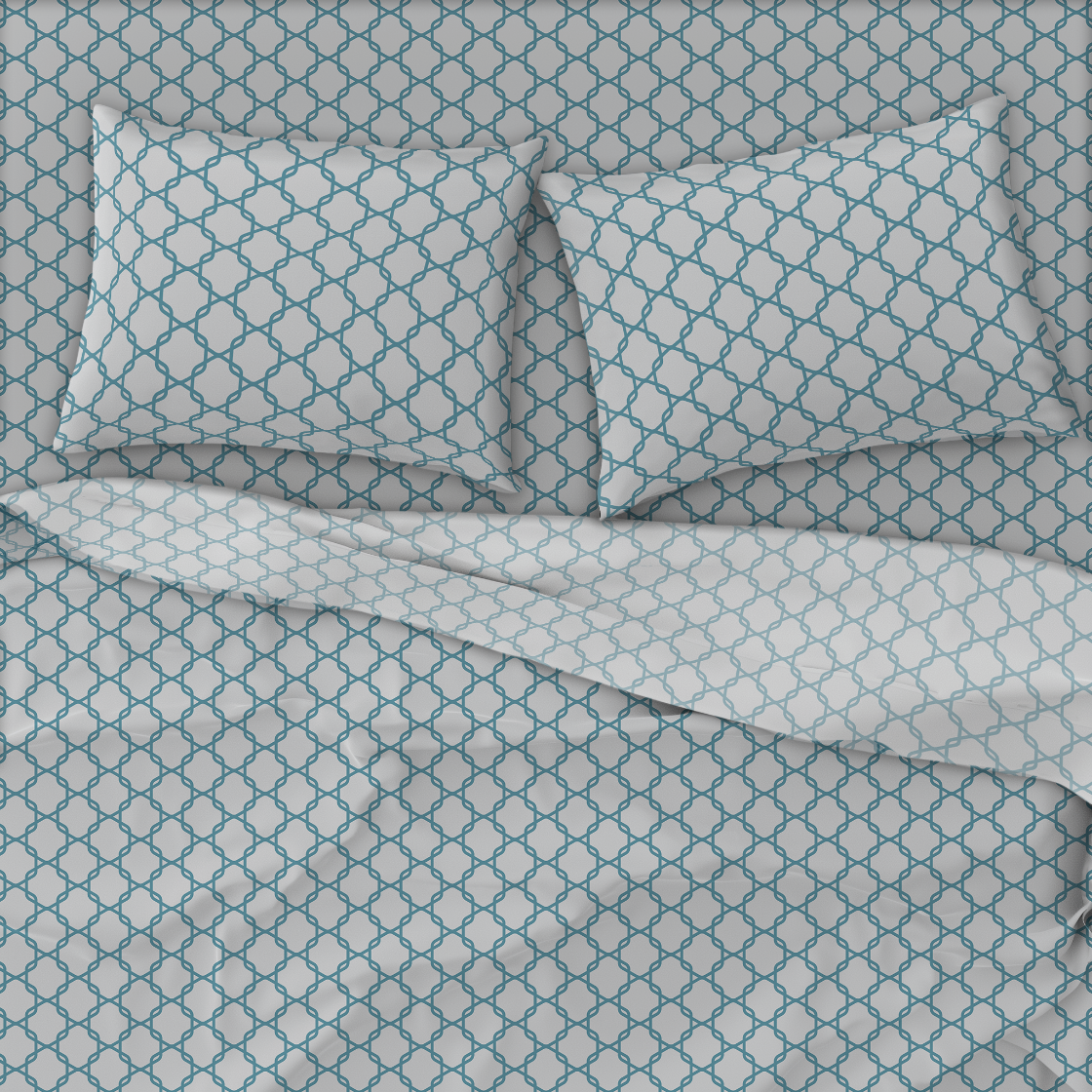 Cotton Blend Sheet Set | Lattice (Spring Romance Collection)