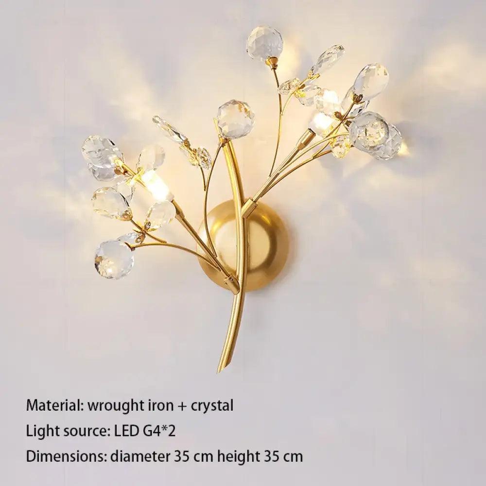 Layla Crystal Wall Sconce | Bedroom & Hallway Lighting