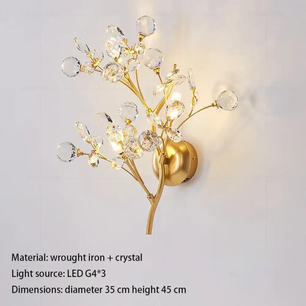 Layla Crystal Wall Sconce | Bedroom & Hallway Lighting