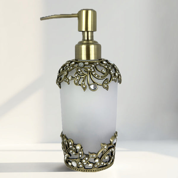 Liora Bloom – Modern Decorative Bathroom Accessory Handmade Soap Dispenser, 9 oz Decozen
