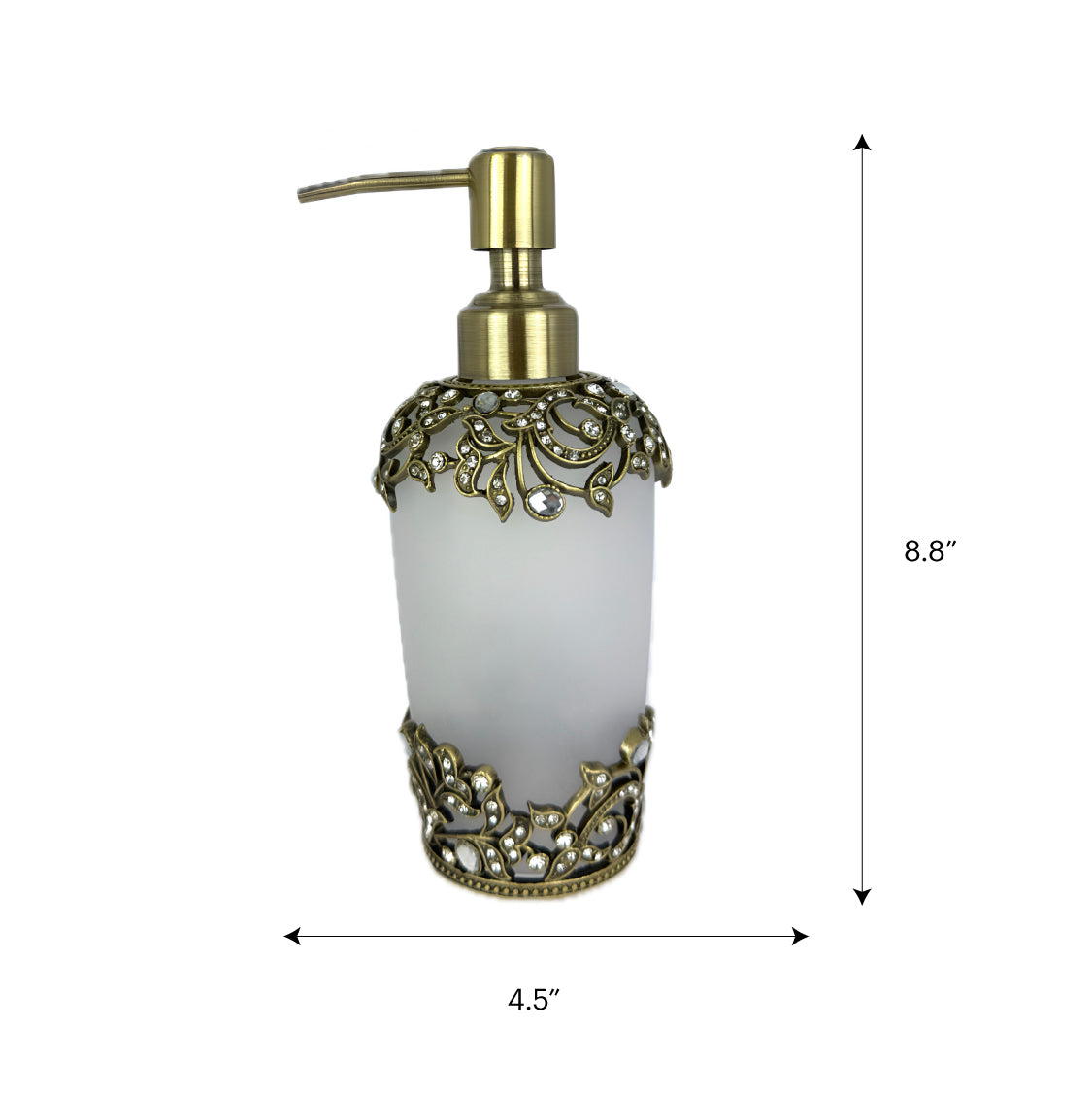 Liora Bloom – Modern Decorative Bathroom Accessory Handmade Soap Dispenser, 9 oz Decozen
