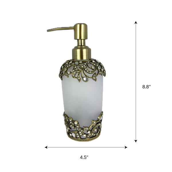 Liora Bloom – Modern Decorative Bathroom Accessory Handmade Soap Dispenser, 9 oz Decozen