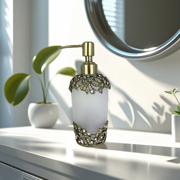 Liora Bloom – Modern Decorative Bathroom Accessory Handmade Soap Dispenser, 9 oz Decozen