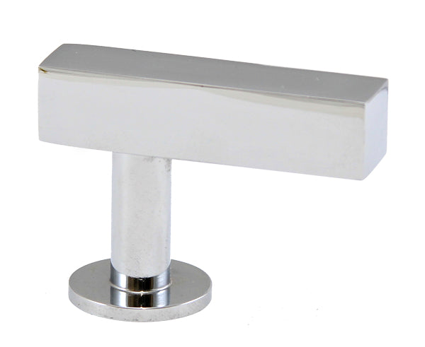 Lew's Square Bar Cabinet Knobs and Pulls in Polished Chrome