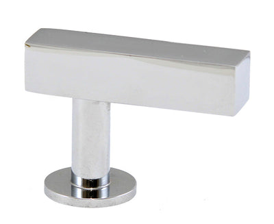Lew's Square Bar Cabinet Knobs and Pulls in Polished Chrome