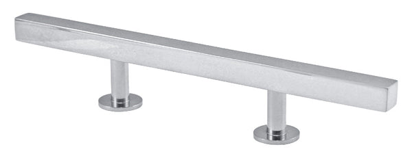 Lew's Square Bar Cabinet Knobs and Pulls in Polished Chrome
