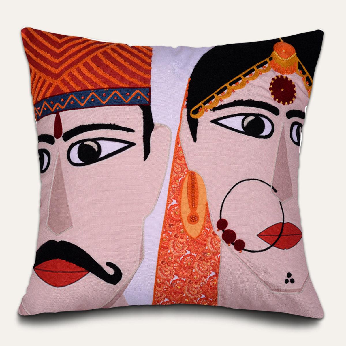 Printed Throw Pillow Covers - 18x18 Inch Decorative Cushion Covers With Zipper Closure