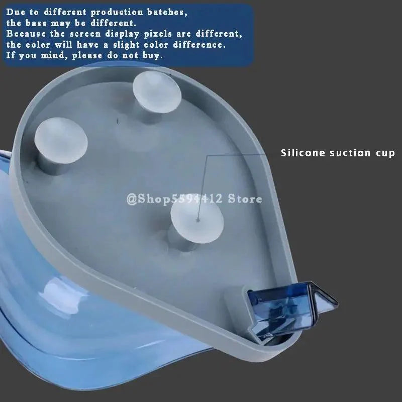 Leaf Shape Soap Box Bathroom soap holder Dish Storage Plate Tray Bathroom Soap Holder Case Bathroom Supplies bathroom gadgets Drainage Soap Holder-Leaf Soap Storage Box-Vertical Manual Soap Holder-Suction Cup Drain Soap Box for Shower Bathroom Kitchen