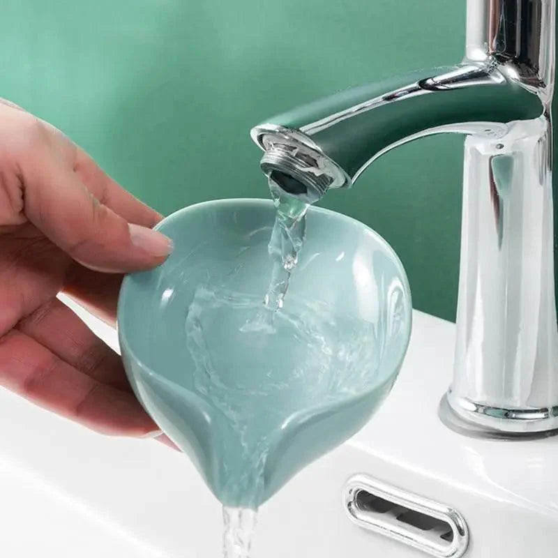 Leaf Shaped Soap Dish Holder Suction Cup Soap Dish For Bathroom Shower Soap Box Sponge Soap Holder Storage Tray Soap container Soap Dish Holder Lotus Leaf Shape With Suction Cup Drain Detachable Soap Box Not Punched Toilet Bath Drain Shelf Storage