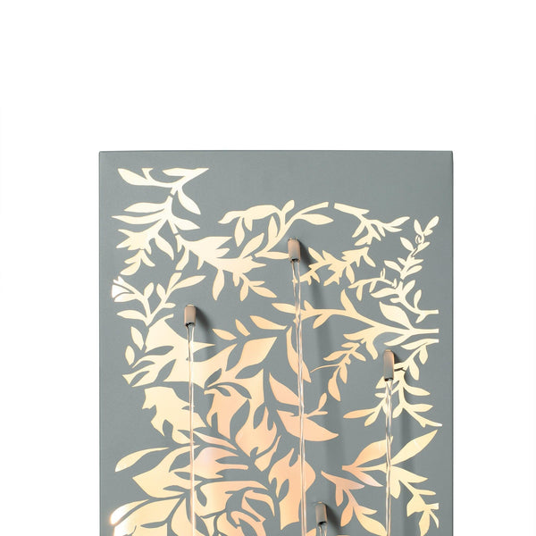 Metal Wall Fountain Outdoor Cut Leaf Panel Backlit