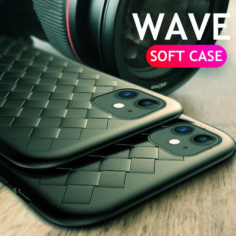 Leather Breathable Mesh Phone Case Suitable For iPhone 14 13 11 Pro Max 12 Mini Xs 6S 7 8 Plus X XR Silicone Soft Thin Protective Exquisite Textures Case For Iphone Comfortable Grip Elegant Case For Smartphone