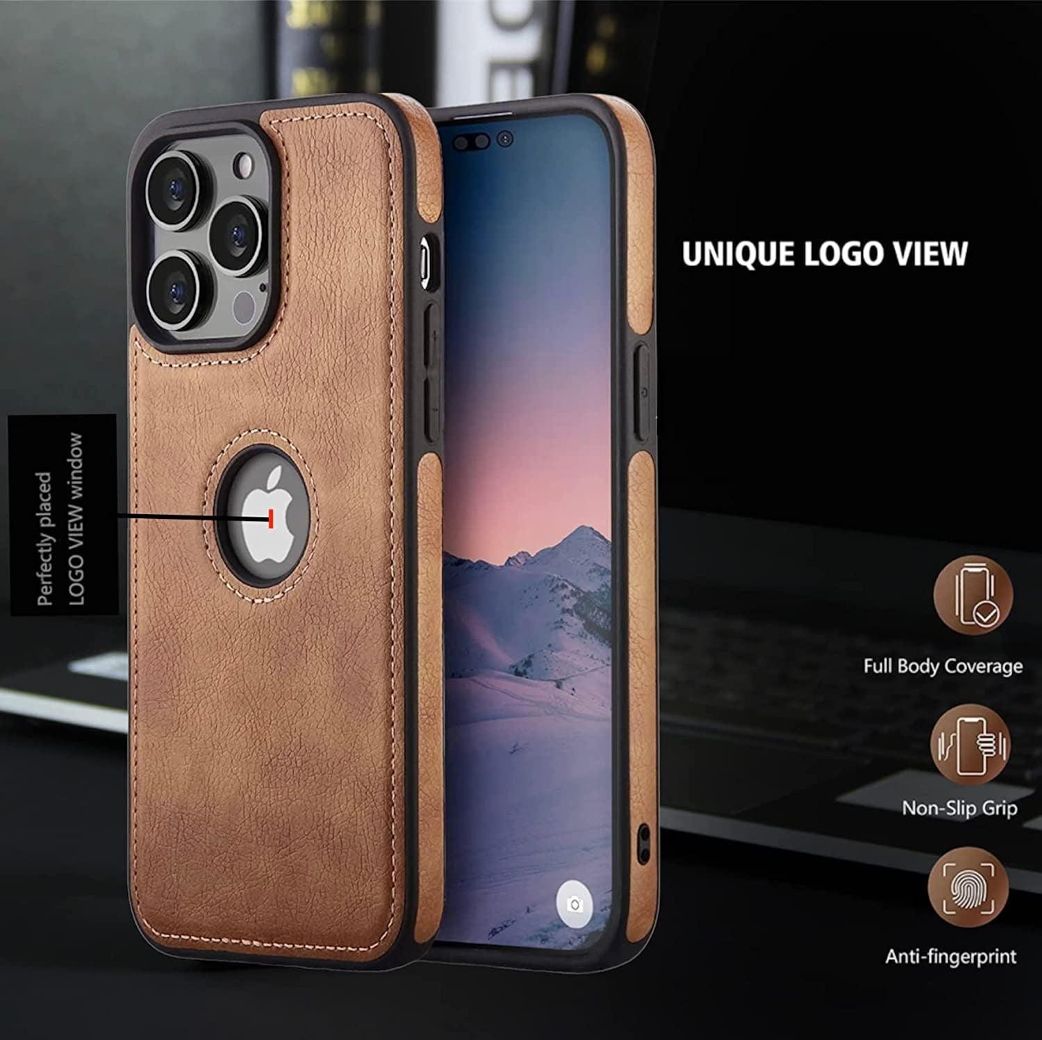 Leather Case Thin Flexible Soft Grip Luxury  PU Leather Cover for Men Durable Anti-Scratch Full Phone Cases For iPhone 14 Pro Max 14 Plus Case Slim PU Leather Soft Shockproof Back Cover for iPhone 14 Pro