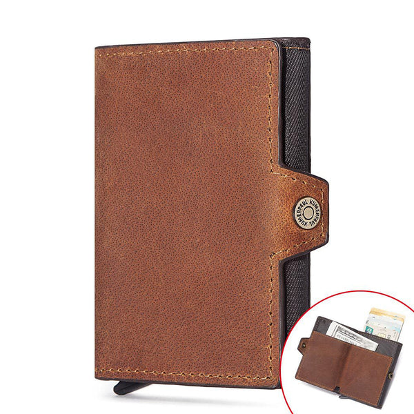 Leather Men's Card Holder Card Case European and American Leather Coin Purse Card Holder