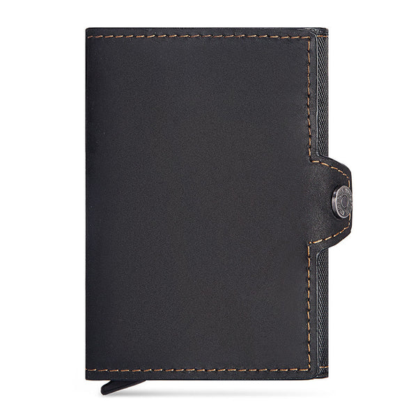 Leather Men's Card Holder Card Case European and American Leather Coin Purse Card Holder