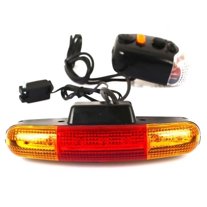 LED Bicycle Turn Signal Light With Horn Front Rear Lights Bike Directional Brake Lights Cycling Taillight Lamp Cycling Turn Signal Brake Light Horn Indicator Signal Brake LED Light Tune Horn For Outdoor