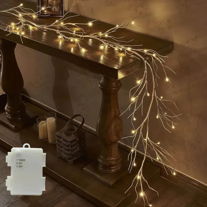 LED Christmas Lights Warm White Battery Operated Indoor Outdoor Decoration