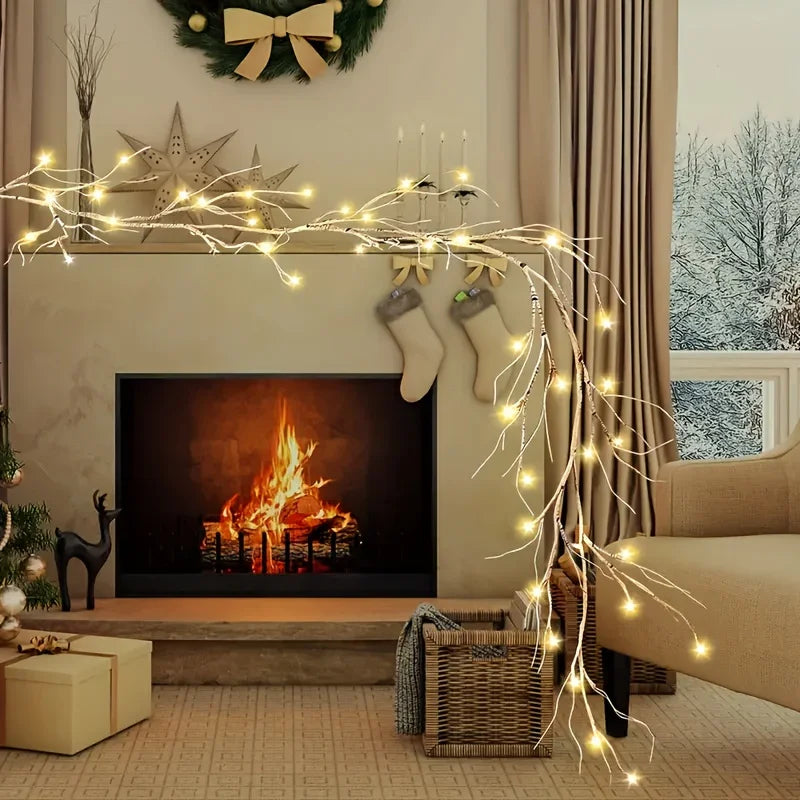 LED Christmas Lights Warm White Battery Operated Indoor Outdoor Decoration