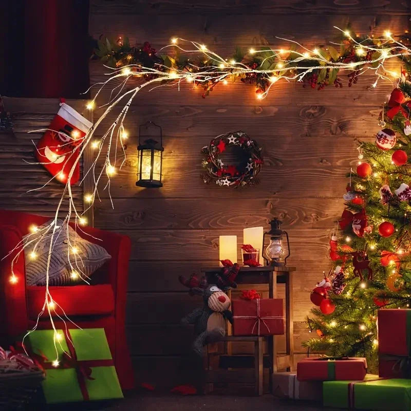 LED Christmas Lights Warm White Battery Operated Indoor Outdoor Decoration