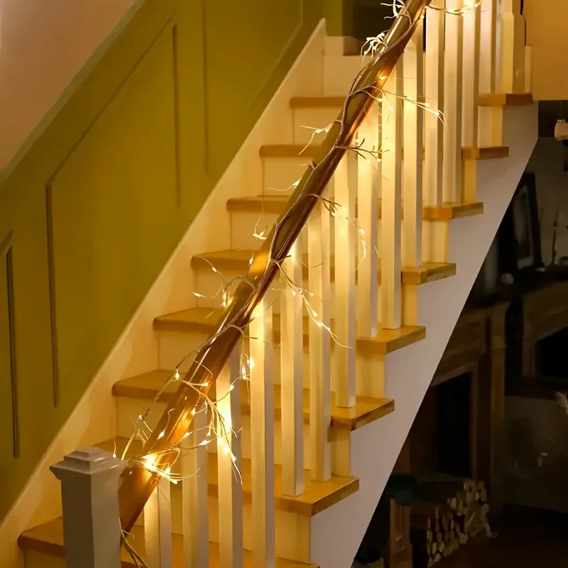 LED Christmas Lights Warm White Battery Operated Indoor Outdoor Decoration